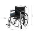 thumbnail image 2 of Silla de Ruedas Onof  ONSR-W1 Plegable con Comodo, 2 of 8