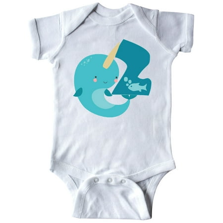 

Inktastic Narwhal 2nd Birthday Gift Baby Boy or Baby Girl Bodysuit