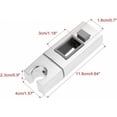 thumbnail image 4 of Adjustable Shower Slider Bar: ABS Material, Height Adjustable, Waterproof Adhesive, Chrome Finish Universal Shower Head Holder, Suitable For All Shower Heads, 4 of 5