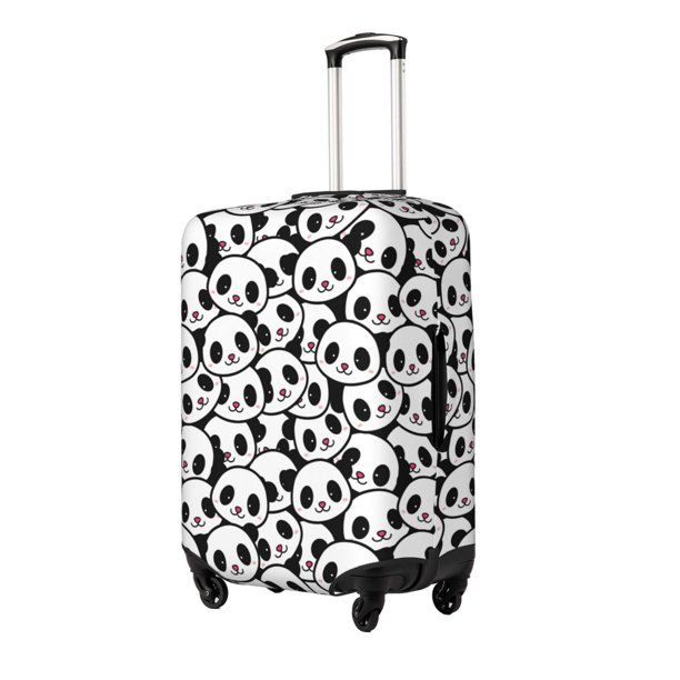 Fotbe Cute Panda Face Funda Protectora para Equipaje, Antirrayones y Resistente a la Suciedad, Compatible con Maletas de 18 a 32 Pulgadas-X-Large