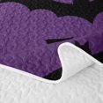 thumbnail image 5 of Erosebridal Spooky Flying Bat Twin Quilt Set, Halloween Twin Coverlet Set for Boys Girls, Black Purple, 2-Piece 1 Bedspread and 1 Pillowcase, 5 of 7