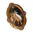 thumbnail image 1 of Oval Polyresin Picture Display Frame 34Cmx21cm Photo, Wall rectangle Antique Photo Frames Mounting, 1 of 9