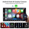 thumbnail image 3 of 7" Car Radio 1 Din Carplay Android Auto MP5 Multimedia Player Touch Screen  FM Aux Input Bluetooth USB Mirror Link Universal, 3 of 20