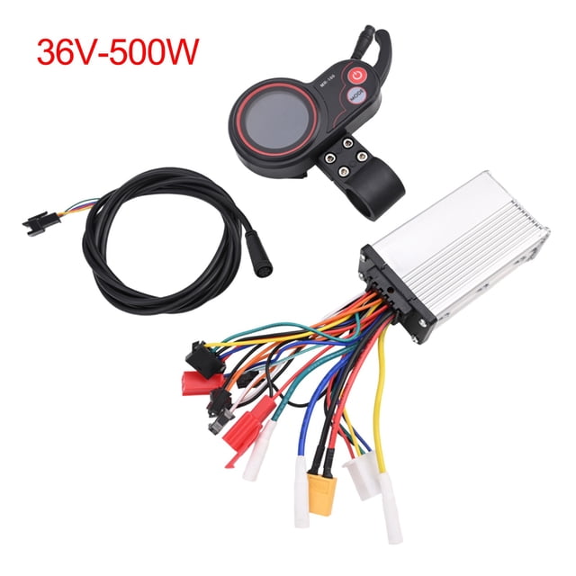 MYG for Electric Scooter Controller 500W 36V with LCD Display for Kugoo E-Scooter, Brushless Motor Controller TF-100 Meter, Aluminum Alloy Modification Part for 10 Inch Scooter
