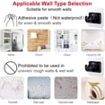 thumbnail image 4 of No Drill Curtain Rod Brackets, 8PCS Self Adhesive Curtain Rod Holder Hooks, Nail Free Curtain Rod Hooks for Bathroom Kitchen Home and Hotel, 4 of 5