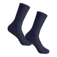 thumbnail image 5 of 1 Pair Non Binding Loose Fit Ankle Socks Wide Thin Crew Socks with No Elastic Top for Men & Women Plus Size, 5 of 6