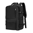 thumbnail image 4 of Bolso de hombro doble para mujer, bolso de viaje corto, mochila de viaje multifuncional, mochila para computadora portátil para mujeres, hombres, negro, 4 of 8