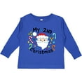 thumbnail image 3 of Inktastic My Second Christmas Santa with Candy Canes Boys or Girls Long Sleeve Toddler T-Shirt, 3 of 5