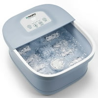 Naipo Foot Spa Bath Massager with Heat, Bubbles, Vibration, Digital Temperature Control & 8 Removable Rollers