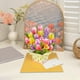 thumbnail image 4 of Tarjeta del Día de la Madre Tarjeta de Felicitación de Flores 3D Regalos del Día de la Madre de Cumpleaños para Mamá Hija Día de San Tulipán, 4 of 8