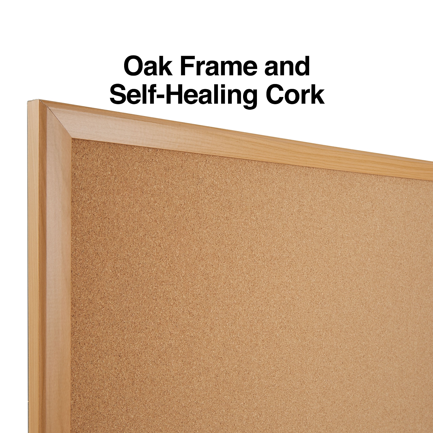 Staples Standard Durable Cork Bulletin Board Oak Frame 4' x 3' 2/Pack ST52462-CCVS