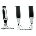 thumbnail image 2 of Stylus Pen [3X Black + 3X Silver], 2-in-1 Universal Touch Screen Stylus + Ballpoint Pen For Smartphones Tablets + 12 Extra Refill Inks, 2 of 3