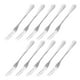 thumbnail image 1 of Stainless Steel Forks 2-Prong Mini Fruit Appetizer Forks for Cocktail Party Dessert (10-Piece Set), 1 of 5