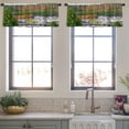 thumbnail image 3 of LALILO Kitchen Curtain Valance Colorful Leaves Maple Trees And Rod Pocket Window Curtain 52"x 18" Set of 2, 3 of 5