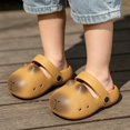 thumbnail image 5 of Djtdsds Kids Cat Face Closed-Toe Slide Sandals Soft Non- Shoes Color:Coffee,Size:13, 5 of 9