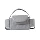 thumbnail image 1 of Bolsa de pañales para bebé, bolsa organizadora de pañales, fácil de instalar, con portavasos, bolsa de lona liviana y elegante para cochecito de bebé Gris, 1 of 8