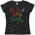thumbnail image 3 of Inktastic I Love My Family Women's T-Shirt, 3 of 5