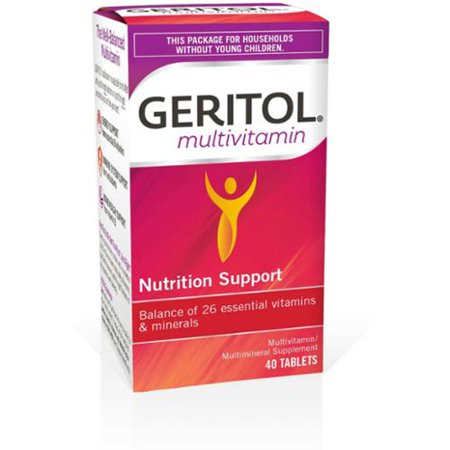 GERITOL multivitamines nutrition support 40 ch (Pack de 4)
