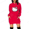 thumbnail image 3 of Sudadera con capucha para mujer, con estampado de HELLO KITTY, sudadera con capucha de manga larga de marca, informal, elegante, bonita, para mujer, top de otoño, 3 of 5