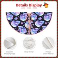 thumbnail image 3 of Sikiie blue Skull flower Nativity Christmas Tree Skirt, Jesus Christian Winter Holiday Tree Mat Decoration(30-48IN)36", 3 of 6