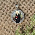 thumbnail image 3 of PicturesOnGold.com Saint Benedict Religious Medal Color Female Adult - 3/4″ Size of a Nickel, Solid 14K Yellow Gold, 3 of 3