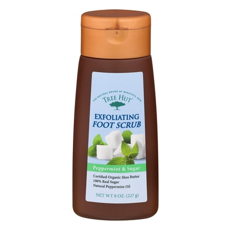 Tree Hut Peppermint & Sugar Exfoliating Foot Scrub, 8 Oz
