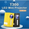 thumbnail image 5 of T300 LED Mini Projector Portable Kids Home RC Media Audio Player black_British regulatory, 5 of 5