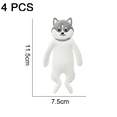 thumbnail image 2 of Gancho de pared de animales de dibujos animados, gancho de pared adhesivo de vaca cebra, colgador de pared decorativo, toallero para cocina, baño, ropa de baño para niños MFZFUKR CPB-DE-WX546-4, 2 of 5