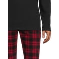 thumbnail image 3 of Hanes Men’s and Big and Tall Men’s Long Sleeve Crewneck Pajamas Set, 2-Piece, 3 of 6