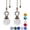 White, variant on 2 Pieces Amber Pull Chain Ceiling Fan Pull Chain Ornaments Light Pull Chain Extension Decorative Crystal Pull Chain, 30CM Each Chain (Crystal Ice Cracked Ball)