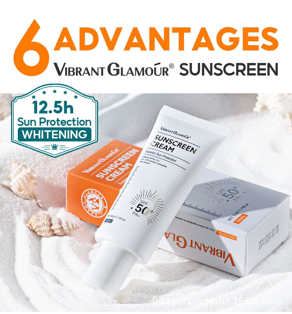 SPF 50 Sunscreen Safe Natural Sunblock Water Resistant Sun Cream Broad Spectrum UVA UVB Sun Protection Oil Free