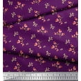thumbnail image 3 of Soimoi Rayon Fabric Leaves & Floral Artistic Print Sewing Fabric Yard 56 Inch Wide, 3 of 5