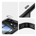 thumbnail image 2 of Designed for Samsung Galaxy Z Flip 7 Crystal Clear Back Case, Luxury Case with Lens Protector Drop Protective Magnetic Rotating Ring Kickstand Shockproof Thin Fit Phone Case Cover, Black, 2 of 8