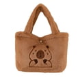 thumbnail image 2 of Bolsa de Mano de Peluche Capibara: Accesorio Suave y Adorable, 2 of 5