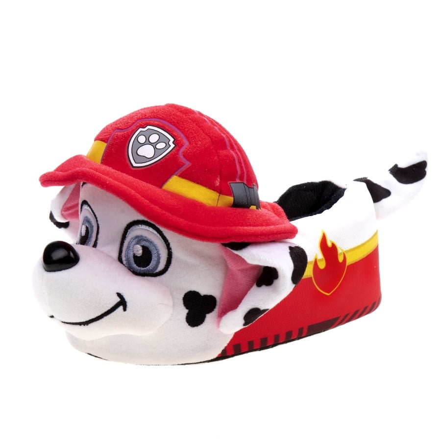 Nickelodeon Paw Patrol Marshall And Chase 3D Toddler Boys Dual Sizes Slippers, Blue, 5-6