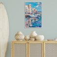 thumbnail image 3 of Stupell Industries Contemporary Coastal City Harbor Gray Framed Giclee Art, 20 x 30, by LSR Design Studio, 3 of 7