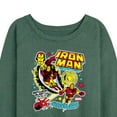 thumbnail image 3 of Marvel Iron Man - Sticker Style - Women's French Terry Pullover Sweatshirt, 3 of 5