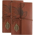 thumbnail image 3 of RETON 2PCS Travel Journal Writing Refillable Notebook Pad Men Women Vintage Leather Journal with Vintage Charm for Writing Sketch Journal, Ideal Gift for You(Blue, 7 inches), 3 of 9