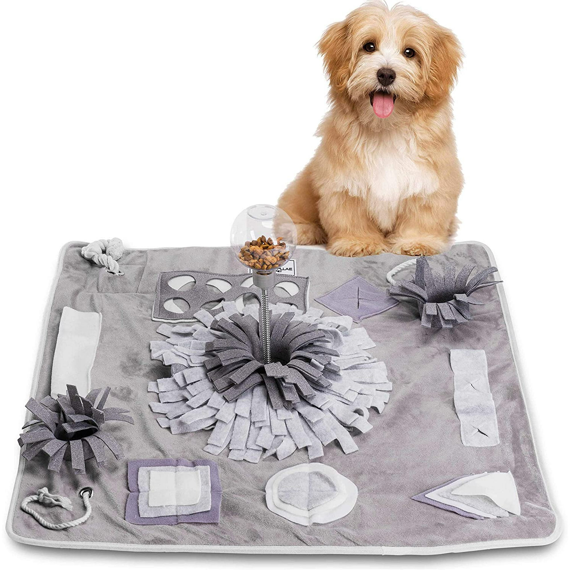 Snuffle Mat Premium Mat with Treat Ball Interactive Dog Toy for Pet Enrichment Puzzle Feeder for Exercise and Stress Relief Slow Feeder for Big