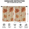 thumbnail image 2 of Turkey Design Maple Leaf Kitchen Curtains 2 Pack Cafe Curtains Short,42x54in Kitchen Curtains Fall Holiday Long Curtain, 2 of 5