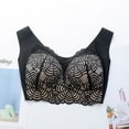 thumbnail image 2 of DPTALR Women's Plus Size Unadjustable Sports Extra-Elastic Breathable Lace Trim Bra, 2 of 3