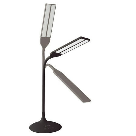 OttLite - Pivot LED Desk Lamp with Dual Shades - Black