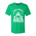 thumbnail image 2 of Wild Bobby, Dwight Schrute's Gym for Muscles Pop Culture Mens Premium Tri Blend T-Shirt, Envy, Small, 2 of 3