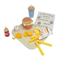 thumbnail image 2 of Juguete de madera apilable con forma de hamburguesa, comida extraíble, patatas fritas, cola, accesorio de cocina Montessori para niñas en edad, 2 of 8