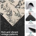 thumbnail image 3 of Beige Butterfly Plant Pattern Kitchen Rugs Sets Of 3,Kitchen Runner Rugs Non Skid Washable,Decorative Kitchen Floor Mats for Kitchen,Sink,Laundry,17"x30"+ 17"x47" + 17"x59", 3 of 6