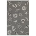 thumbnail image 1 of Transocean CRE69841497 Liora Manne Carmel Shells Indoor & Outdoor Rug, Grey - 6 ft. 6 in. x 9 ft. 4 in., 1 of 1
