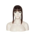 thumbnail image 6 of MY-LADY Silk Mono Base Clip in Topper 100% Remy Human Hair Extensions Women Toupee Hairpiece with Bangs for Thinning Hair, 6 of 10