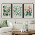 thumbnail image 2 of PixonSign Framed Canvas Print Wall Art Set Watercolor Pastel Vibrant Flower Market Prints Nature Wilderness Illustrations Modern Art Decorative Floral Botanical Minimal for Bedroom - 16"x24"x3 Black, 2 of 5