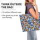 thumbnail image 2 of Balery Colorful Butterfly1 Bolsa Tote Estilo Estético con Cremalleras, Bolsa de Hombro, Bolsa de Compras Grande y Plegable, 2 of 8