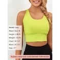 thumbnail image 4 of As Rose Rich Strappy Sports Bra for Women Padded Athletic Yoga Bra, M, 4 of 9